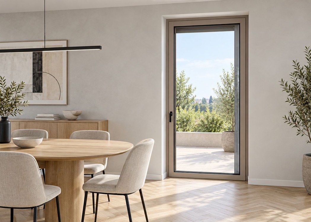 Portafinestra MODESTI in legno, serie Minimal 68